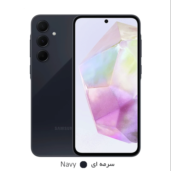 گوشی موبایل سامسونگ مدل Galaxy A35 دو سیم کارت ظرفیت 128 گیگابایت رم 8 گیگابایت - ویتنام سرمه ای