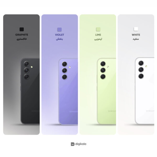گوشی موبایل سامسونگ مدل Galaxy A54 5G دو سیم کارت ظرفیت 128 گیگابایت و رم 8 گیگابایت به همراه شارژر 25وات سامسونگ - ویتنام