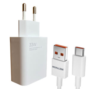 شارژر دیواری 33 وات مدل super-fast33w  به همراه کابل تبدیل USB-C