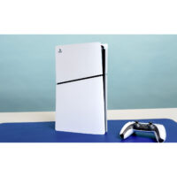 کنسول بازی سونی مدل PlayStation 5 Slim Digital Edition ظرفیت 1 ترابایت ریجن 2016B اروپا به همراه دسته اضافی و پایه شارژر