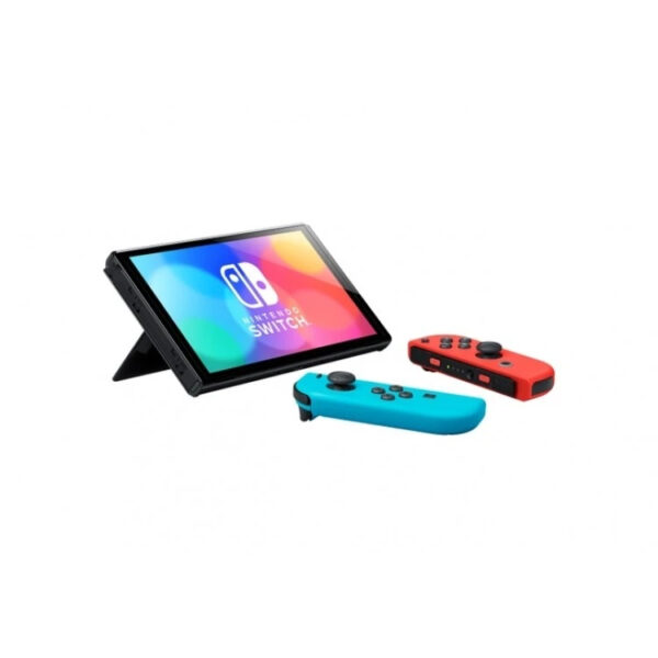 کنسول بازی قابل حمل نینتندو مدل Switch OLED Neon Blue and Neon Red Joy-Con