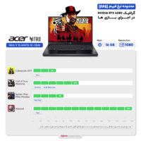 لپ تاپ 15.6 اینچی ایسر مدل Nitro V 15 ANV15-52-788T-i7 13620H-16GB DDR5 4800MHz-512GB SSD-RTX3050 6GB-FHD 165Hz