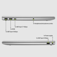 لپ تاپ 15.6 اینچی اچ‌ پی مدل fd0123dx-i3 1315U-8GB DDR4 3200MHz-256GB SSD-Touch-W