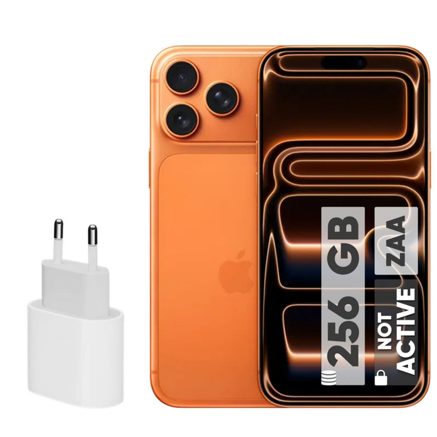 گوشی موبایل اپل مدل iPhone 17 Pro Max ZAA تک سیم کارت + eSim ظرفیت 256 گیگابایت و رم 12 گیگابایت - نات اکتیو  - به همراه شارژر 20 وات اپل